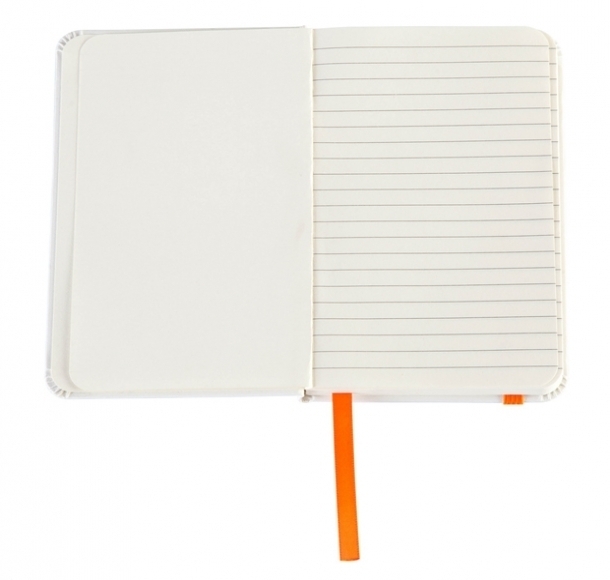 Notatnik Badalona 90x140/80k linia, pomarańczowy/biały, kolor Pomarańczowy