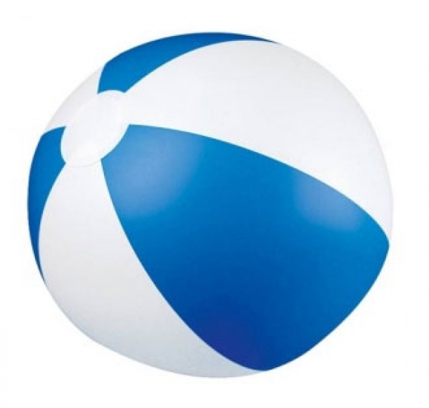 Piłka plażowa z PVC 40 cm, kolor Niebieski
