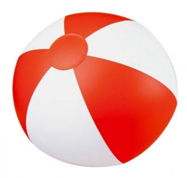Piłka plażowa z PVC 40 cm, kolor Czerwony