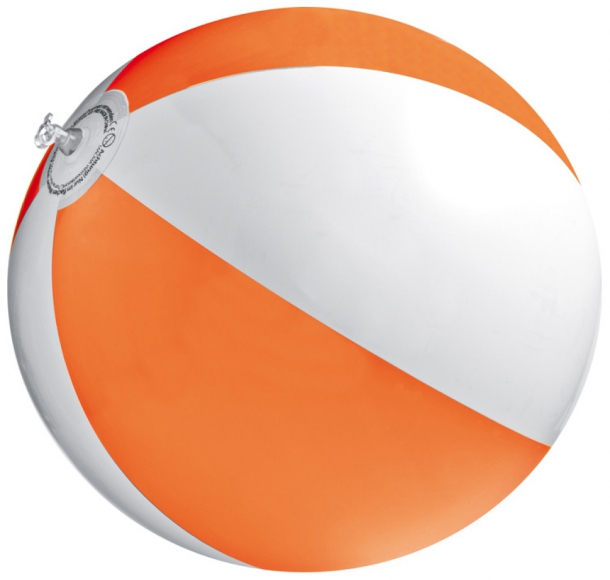 Piłka plażowa z PVC 40 cm, kolor Pomarańczowy