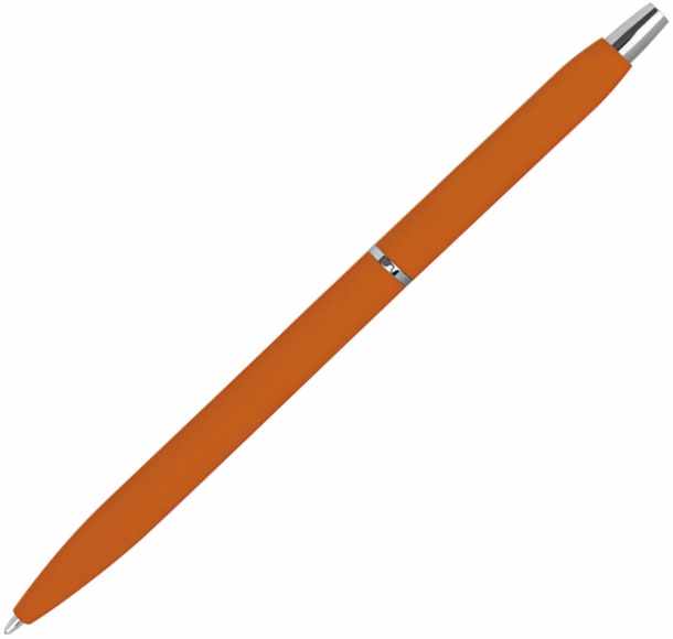 Długopis gumowany, kolor Pomarańczowy