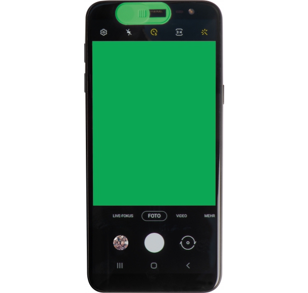 Zaślepka na kamerę w telefonie, kolor Zielony