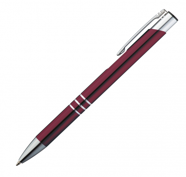 Długopis metalowy, kolor Bordowy