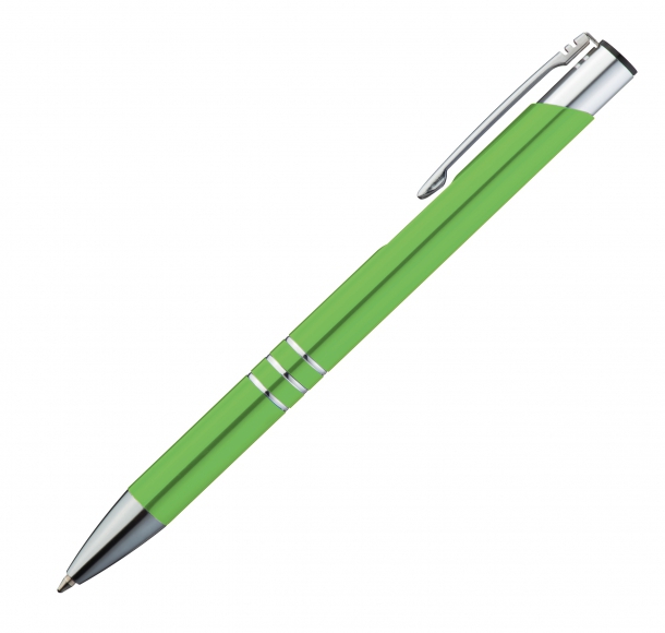 Długopis metalowy, kolor Jasnozielony