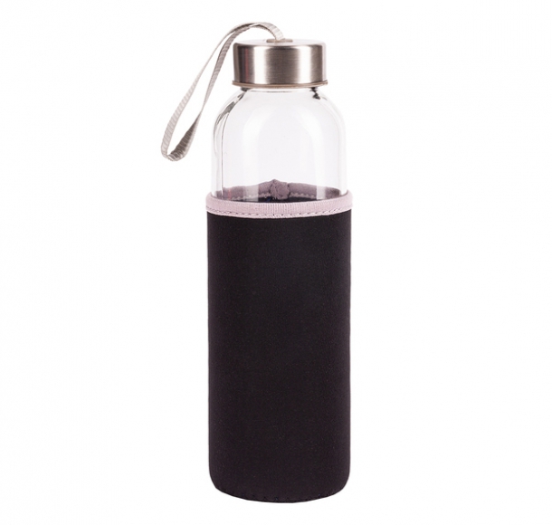 Szklana butelka Vim 500 ml, czarny, kolor Czarny
