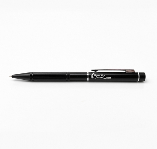 Długopis ze wskaźnikiem laserowym Stellar, czarny, kolor Czarny