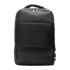 Plecak dwukomorowy na laptop Oxnard, czarny, kolor Czarny