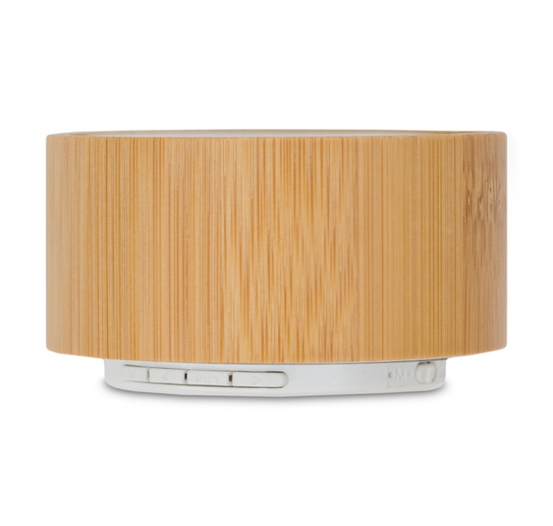 Bambusowy głośnik Bluetooth Soundy, brązowy, kolor Brązowy