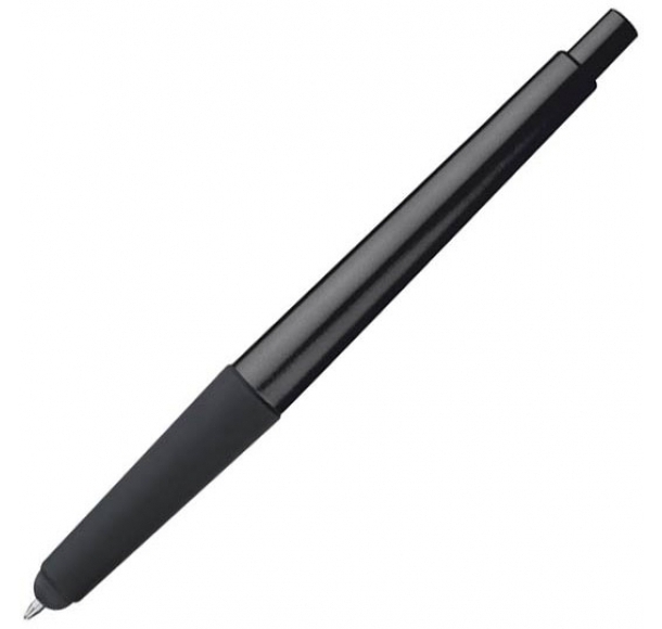 Długopis plastikowy do ekranów dotykowych, kolor Ciemno szary