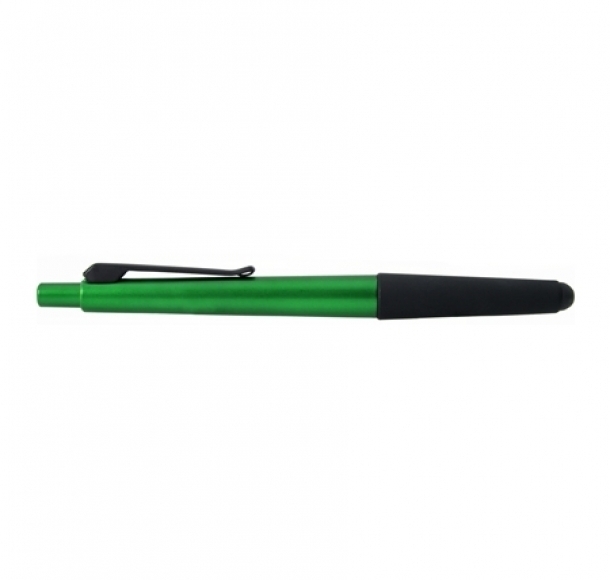 Długopis plastikowy do ekranów dotykowych, kolor Zielony