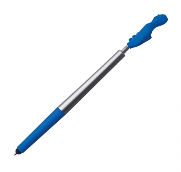 Długopis plastikowy CrisMa Smile Hand, kolor Niebieski