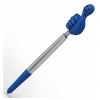 Długopis plastikowy CrisMa Smile Hand, kolor Niebieski