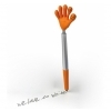 Długopis plastikowy CrisMa Smile Hand, kolor Pomarańczowy