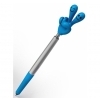 Długopis plastikowy CrisMa Smile Hand, kolor Turkusowy