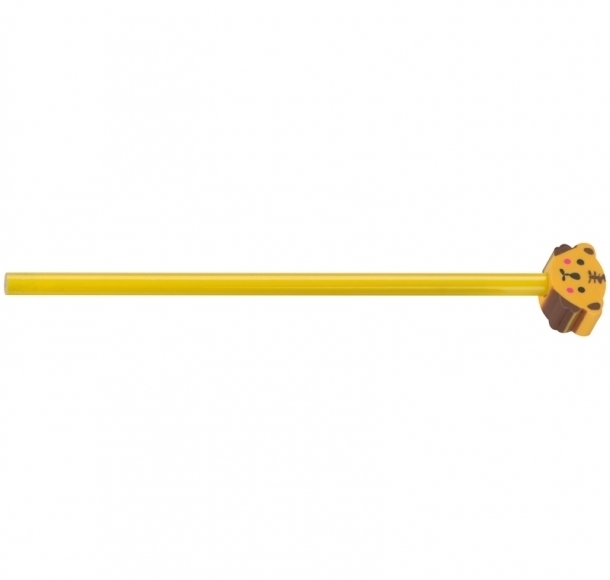 Ołówek z gumką, kolor Żółty