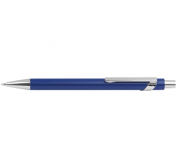 Długopis metalowy - matowy, kolor Niebieski