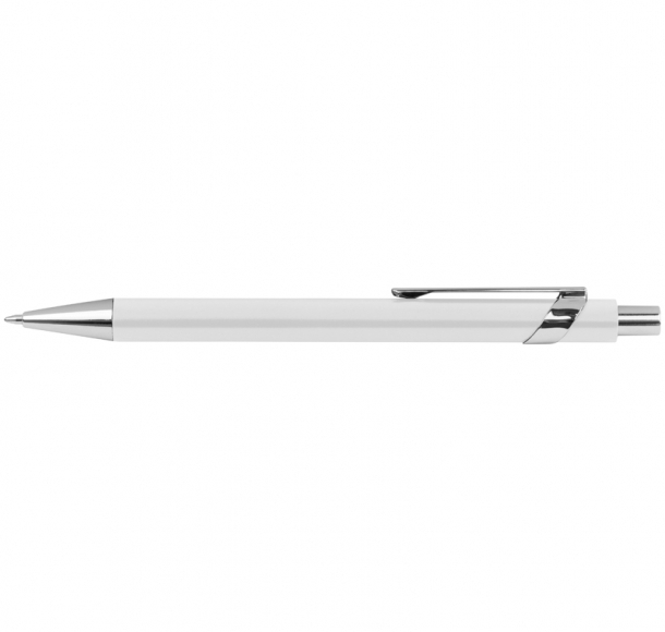 Długopis metalowy - matowy, kolor Biały
