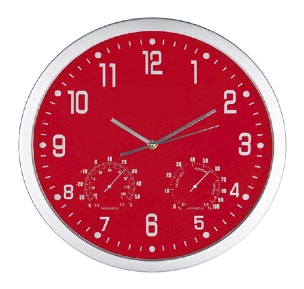 Zegar ścienny CrisMa, kolor Czerwony