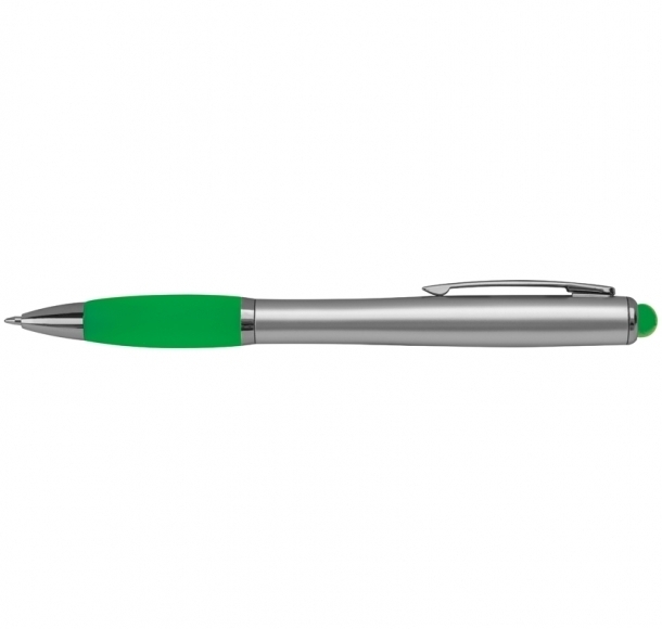 Długopis z podświetlanym logo, kolor Zielony